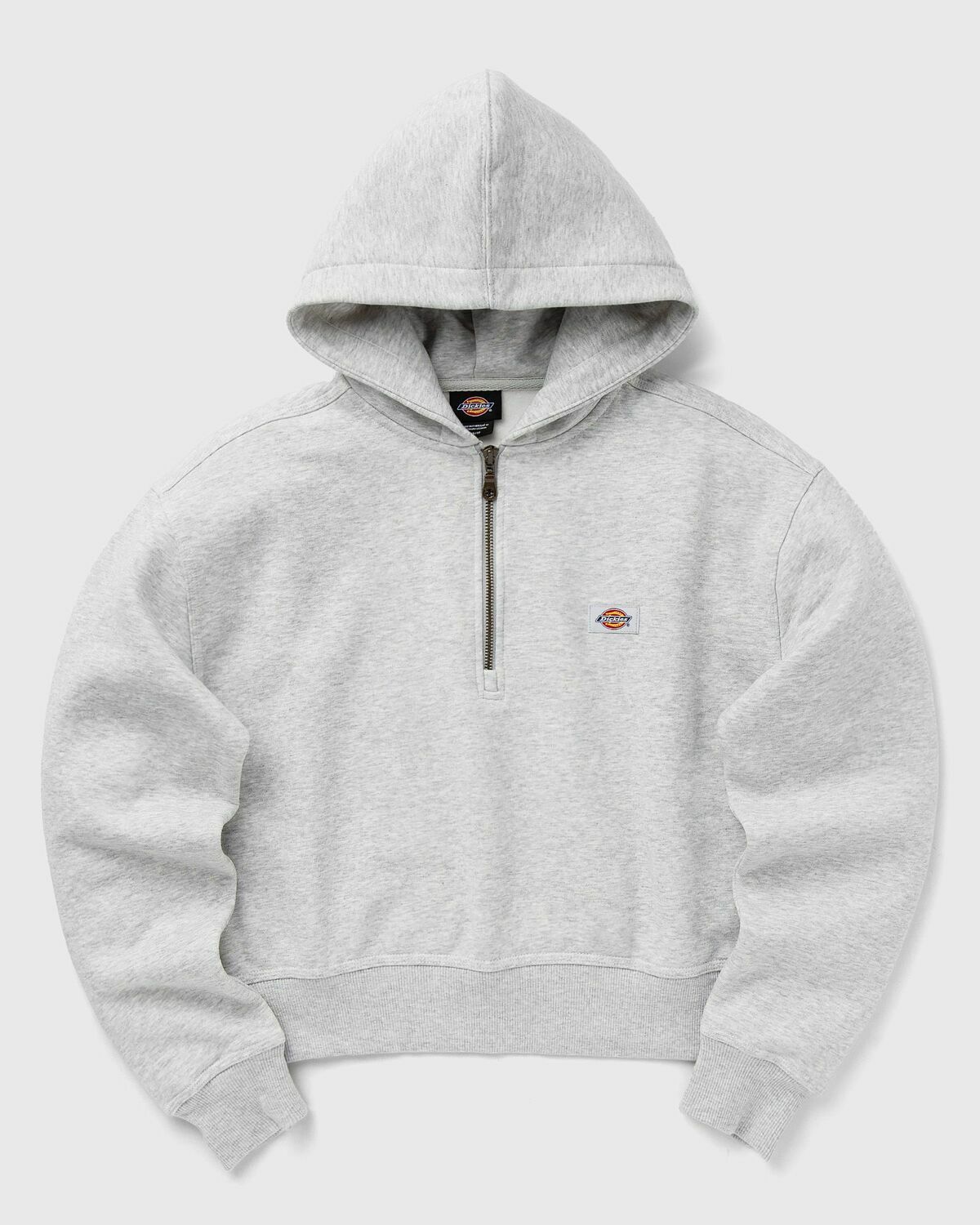 Dickies  Oakport 1/4 Zip Hoodie Grey Half Zips