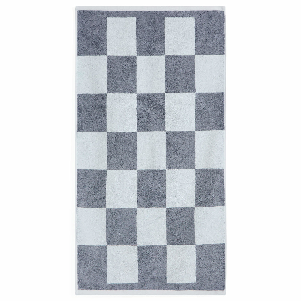 HAY Check Bath Mat in Steel Blue 