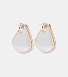 Bottega Veneta Fin Small 18kt gold-plated sterling silver earrings
