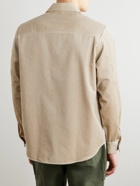 Mr P. - Cotton and Cashmere-Blend Corduroy Overshirt - Gray