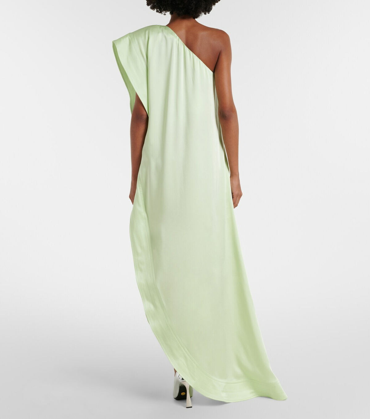 Stella McCartney Envers asymmetric satin cocktail dress