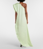 Stella McCartney Envers asymmetric satin cocktail dress
