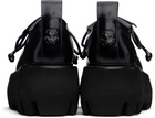 McQueen Black Sofa Lace Up Derbys