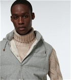 Brunello Cucinelli - Wool, silk and cashmere down vest