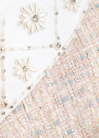 Huishan Zhang Goldie Metallic Tweed Jacket Pink