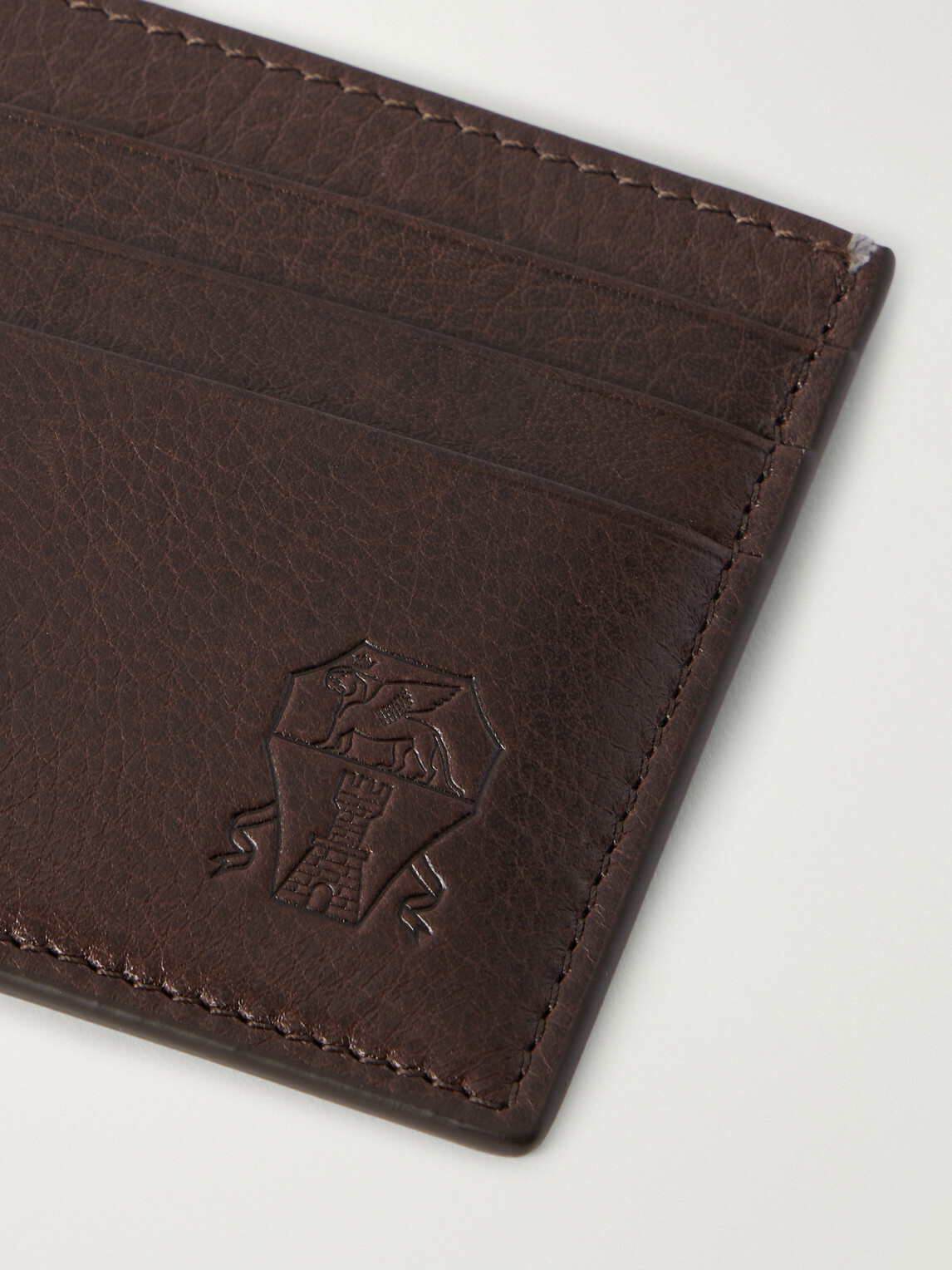 Brunello Cucinelli - Logo-Debossed Full-Grain Leather Cardholder