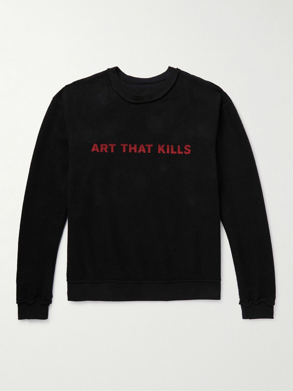 Gallery Dept. - ATK Reversible Cotton-Jersey Sweatshirt - Black