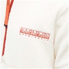 Napapijri Men's Anderby Half Zip Fleece Jacket in Whitecap Grey