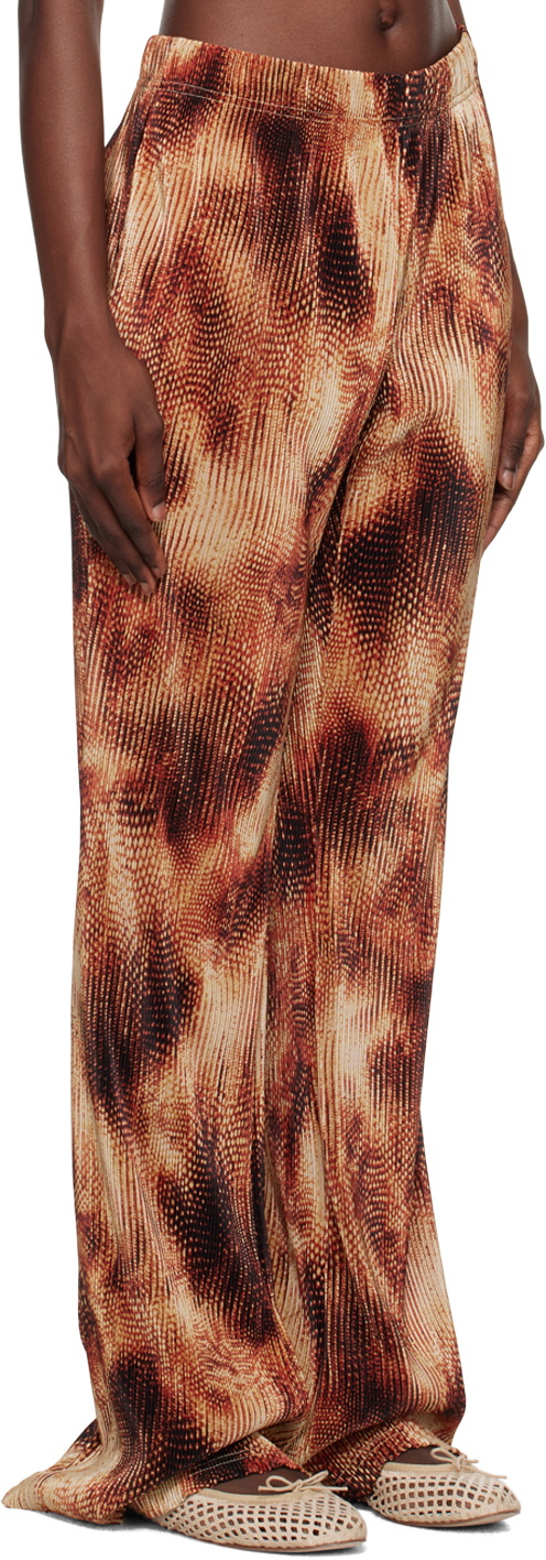 Song for the Mute Brown Printed Leggings