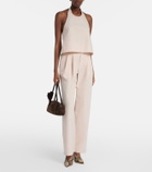Wardrobe.NYC Halterneck cotton-blend top
