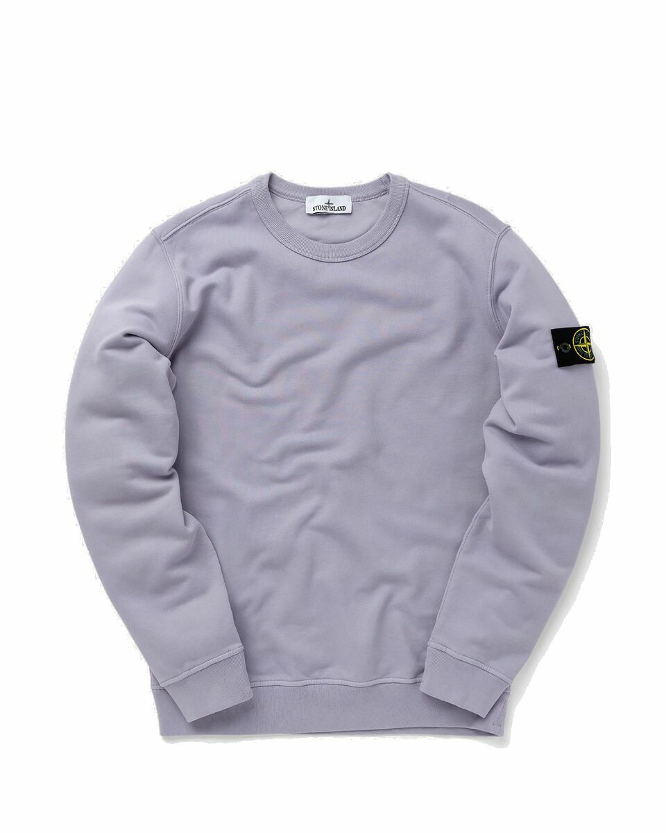 Photo: Stone Island Sweat Shirt Brushed Cotton Fleece, Garment Dyed Purple - Mens - Sweatshirts