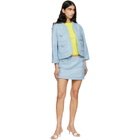 Marc Jacobs Blue 'Pop J Marc' Tweed Miniskirt