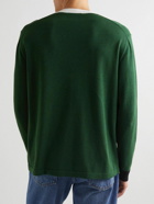 Mr P. - Striped Cotton and Lyocell-Blend Sweater - Green