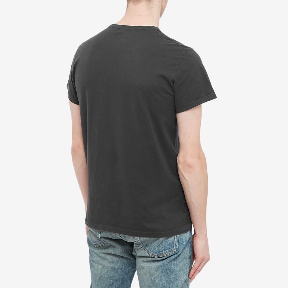 RRL Men's Basic T-Shirt in Faded Black Canvas RRL