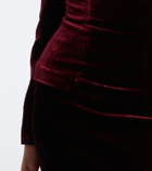 Roland Mouret Embellished velvet top