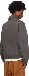 Story mfg. Gray Geo Pullover Sweatshirt