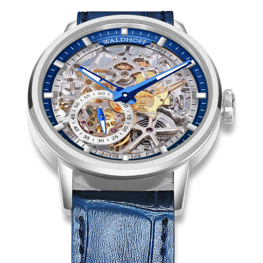 Waldhoff Pineer Automatic Blue Dial Mens Watch Waldhoff Pioneer Royal Blue