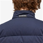 Balenciaga Men's Runway Puffer Jacket in Dark Blue