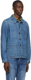 TOM FORD Blue Denim Workwear Jacket