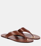 Saint Laurent Kouros leather sandals