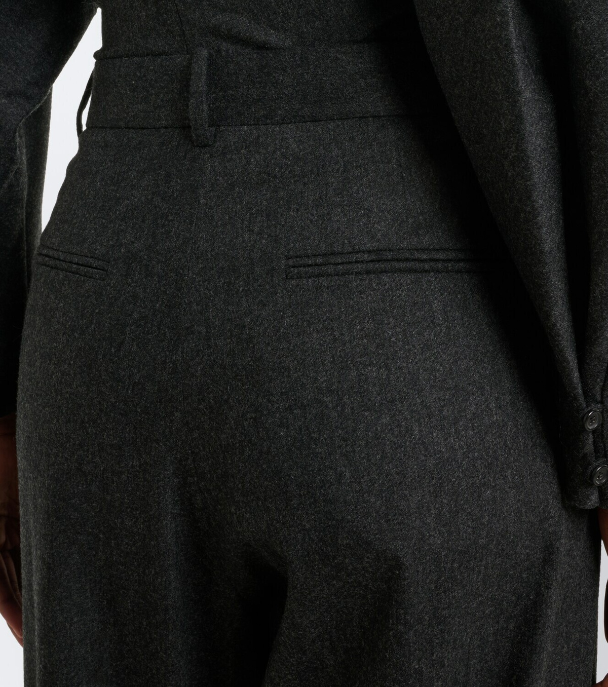 Khaite August wool and cashmere wide-leg pants