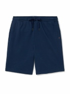 Derek Rose - Quinn 1 Straight-Leg Cotton and Modal-Blend Jersey Drawstring Shorts - Blue