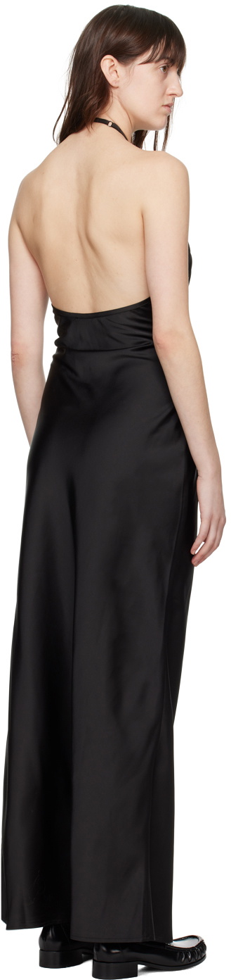 WYNN HAMLYN Black Buckle Maxi Dress