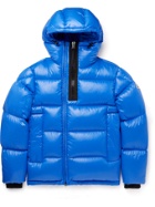 Moncler - Guitry Quilted Nylon Down Hooded Jacket - Blue