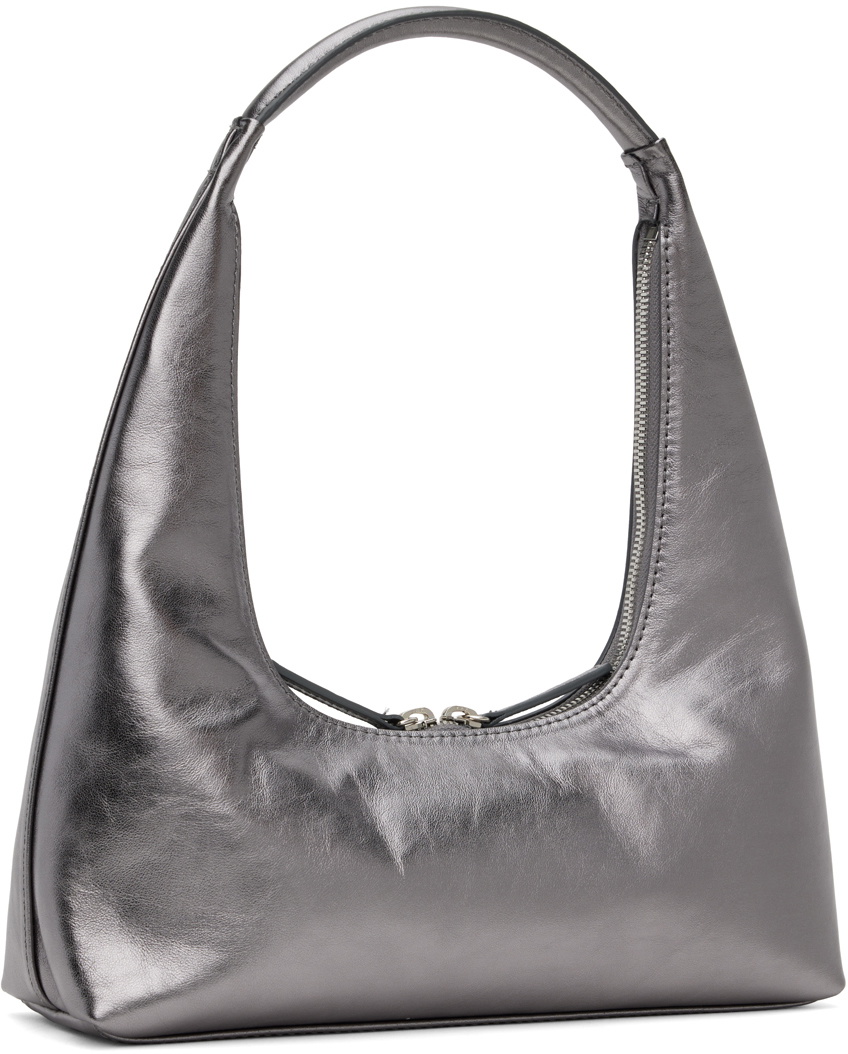 Marge Sherwood Gunmetal Integrated Strap Shoulder Bag Silk Hanging Plants Staghorn Fern On Wall