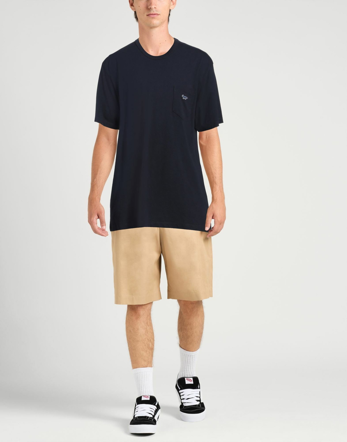 Maison Kitsuné Mens T-shirt Midnight in Blue