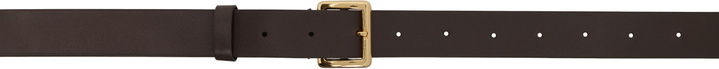 Photo: AURALEE Brown Leather Square Buckle Belt