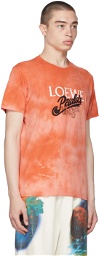 Loewe Orange Paula's Ibiza Tie-Dye Logo T-Shirt