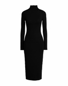 Joah Brown Womens Midi dress in Black