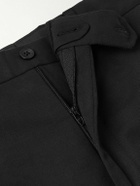 Saman Amel - Straight-Leg Cotton-Blend Trousers - Black