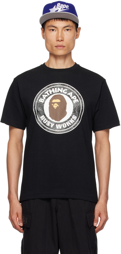 Photo: BAPE Black Layered Line Camo Busy Works T-Shirt