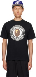 BAPE Black Layered Line Camo Busy Works T-Shirt