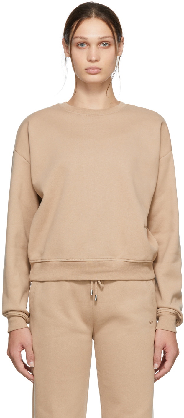 Frame Beige Crewneck Sweatshirt Frame Denim