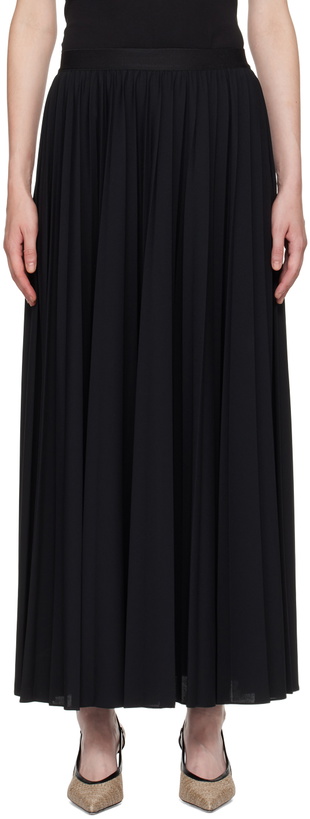 Photo: Max Mara Leisure Black Maesa Maxi Skirt