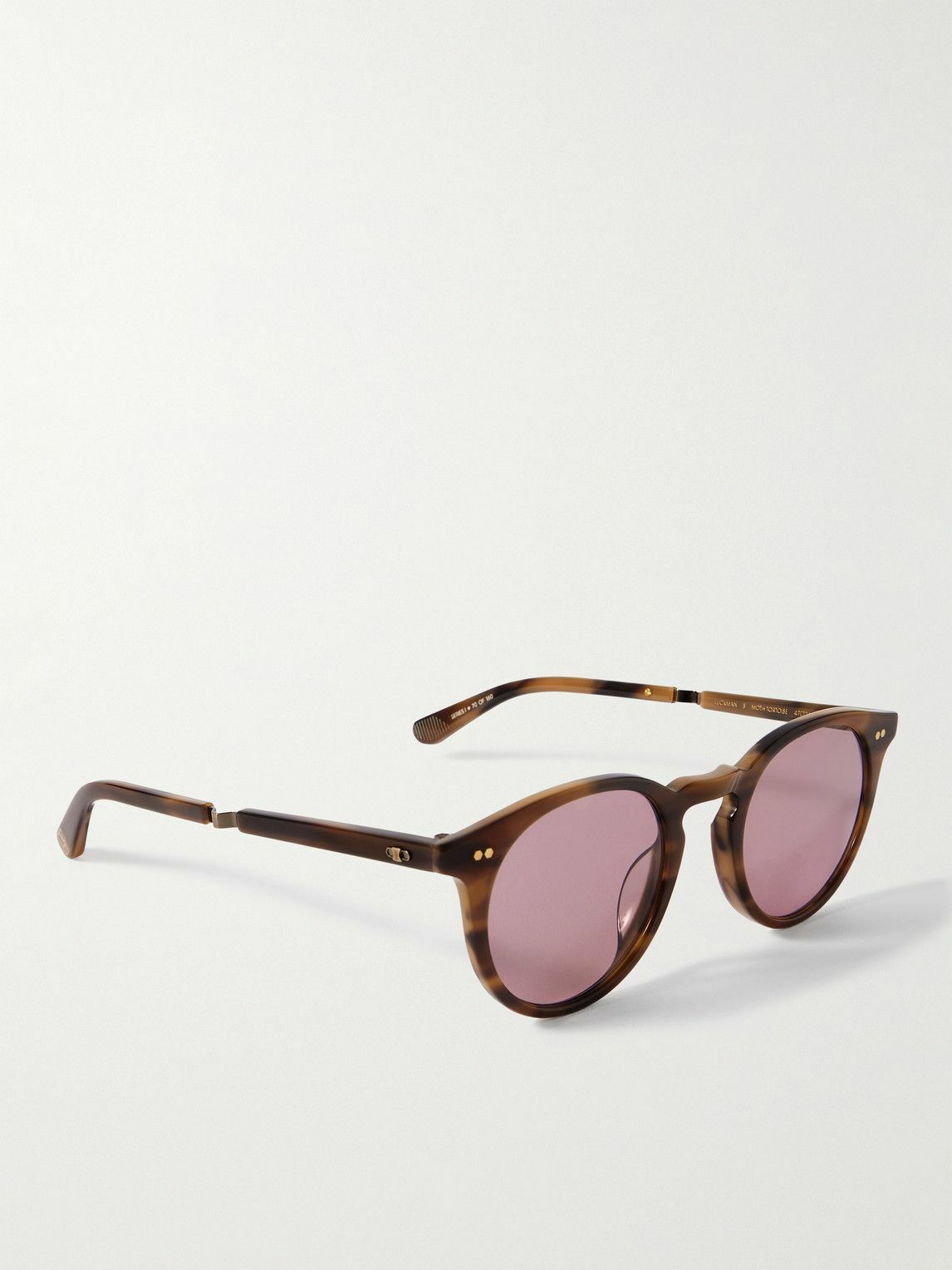 Mr Leight - Luckman S Round-Frame Tortoiseshell Acetate and Gold-Tone Sunglasses
