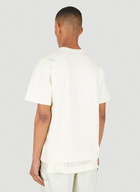 Asymmetric Logo Patch T-Shirt in White