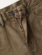 RRL - Slim-Fit Distressed Jeans - Brown