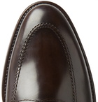 Brunello Cucinelli - Leather Penny Loafers - Dark brown