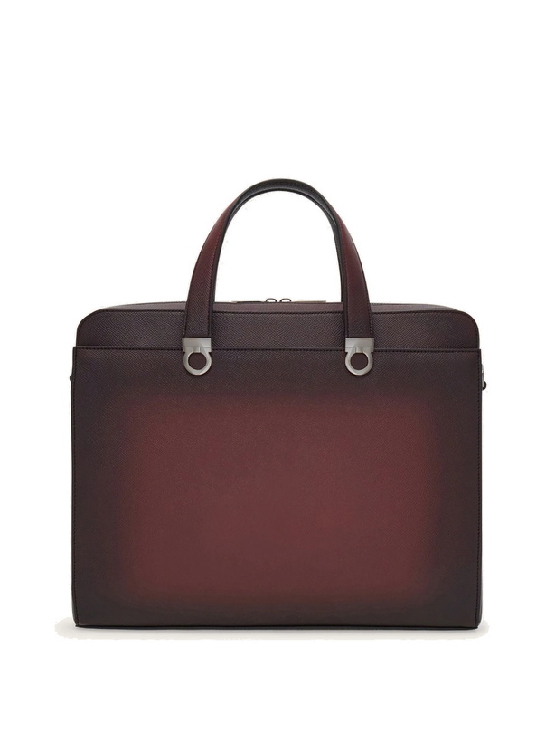 Photo: Ferragamo Mens Gancini briefcase in Red