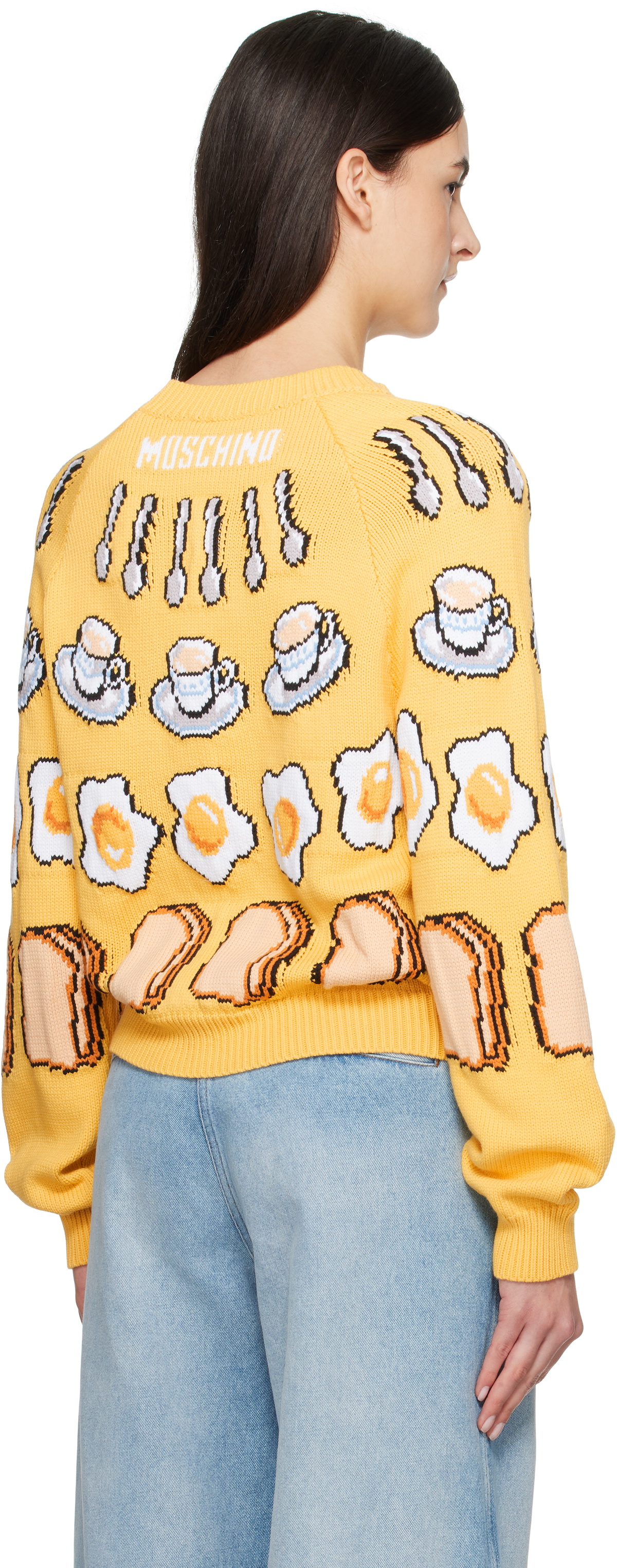 Moschino Yellow Colazione Sweater