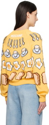 Moschino Yellow Colazione Sweater