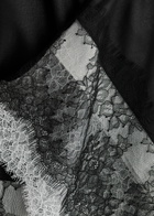Helmut Lang Lace-trimmed Silk-blend Mini Skirt Black
