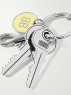 Balenciaga - Silver-Tone and Enamel Keyring