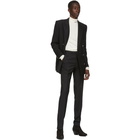 Balmain Black Wool Twill Double-Breasted Blazer