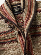 RRL - Wool-Blend Jacquard Cardigan - Brown