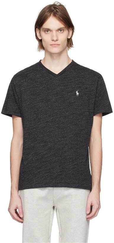 Photo: Polo Ralph Lauren Black Embroidered T-Shirt